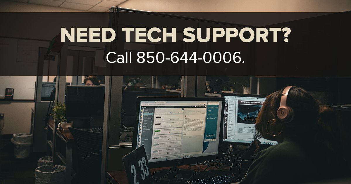 FSUdistance's tweet photo. Our help desk is here to support students and instructors during finals. Call, email canvas@fsu.edu, or submit a ticket: https://t.co/3tsMNzpG4d https://t.co/G80Wu5QLbW