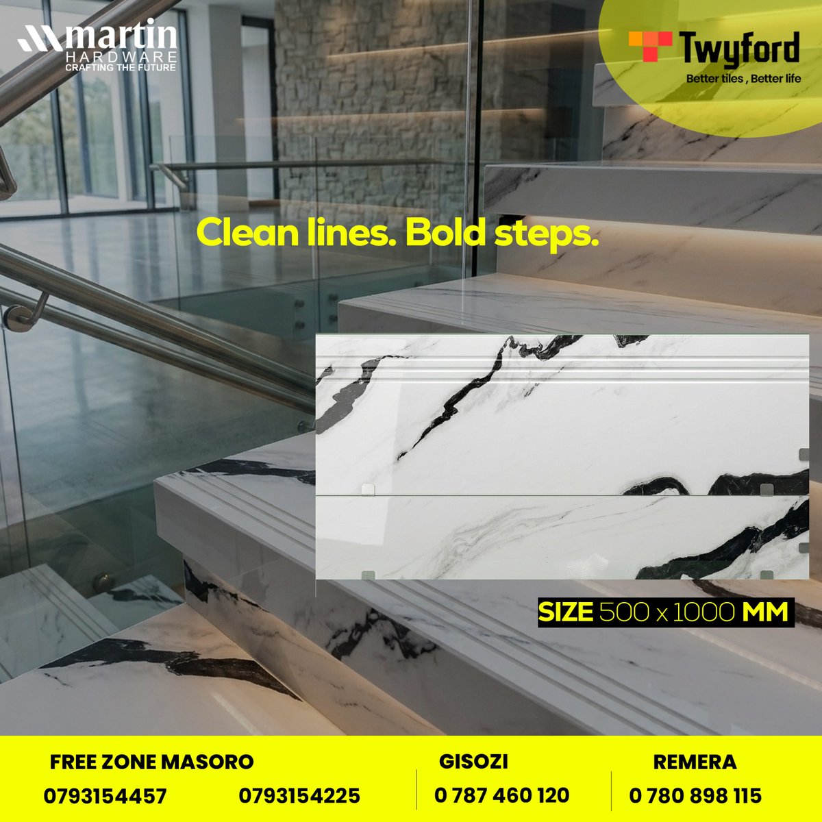 twyford_rwanda's tweet image. A staircase is more than a connection—it’s a centerpiece 
Upgrade your interior with beautifully crafted designs that combine safety, durability, and luxury aesthetics.
Available now—step into better living.

#ArchitectureDesign #LuxuryInteriors #StaircaseDesign #twyfordrwanda