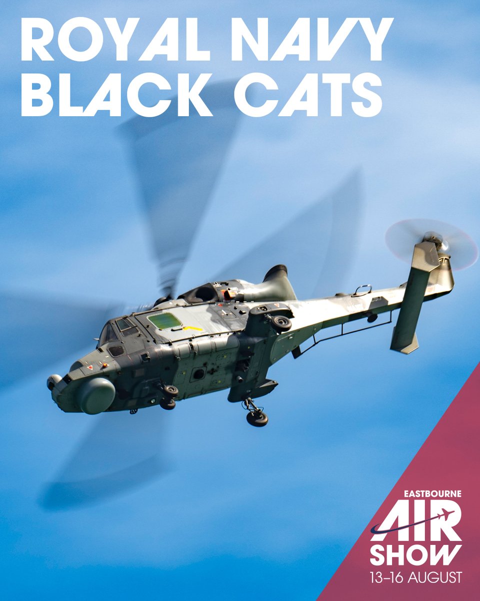EB_Airshow's tweet photo. We’re excited to announce @RNBlackCats will be joining this year’s line-up, performing a solo display!

Book VIP Hospitality by 30 April and SAVE £20pp with our Super Early Bird prices. Secure your discount: https://t.co/yRFbAi5GLC

📷 Claire Hartley https://t.co/NoRz7nyY9T