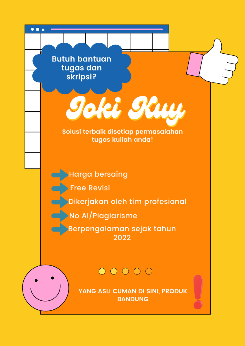 Punten ah siapa yang butuh bantuan jasa joki tugasnya silahkan bisa kita bantu sampai tuntas 
#zonauang #zonajajan #jokitugas #jokiskripsi