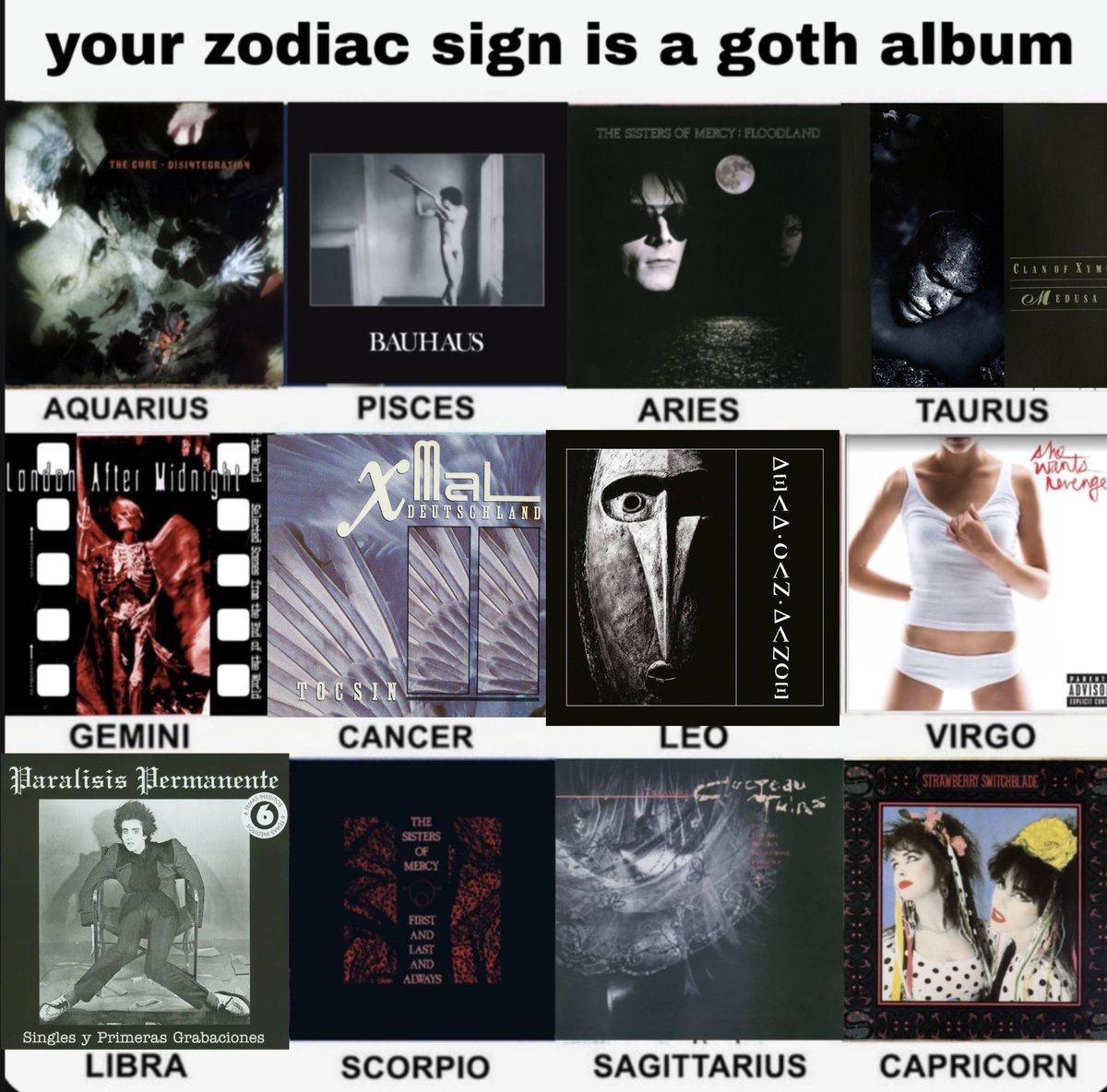 goth music videos tweet media