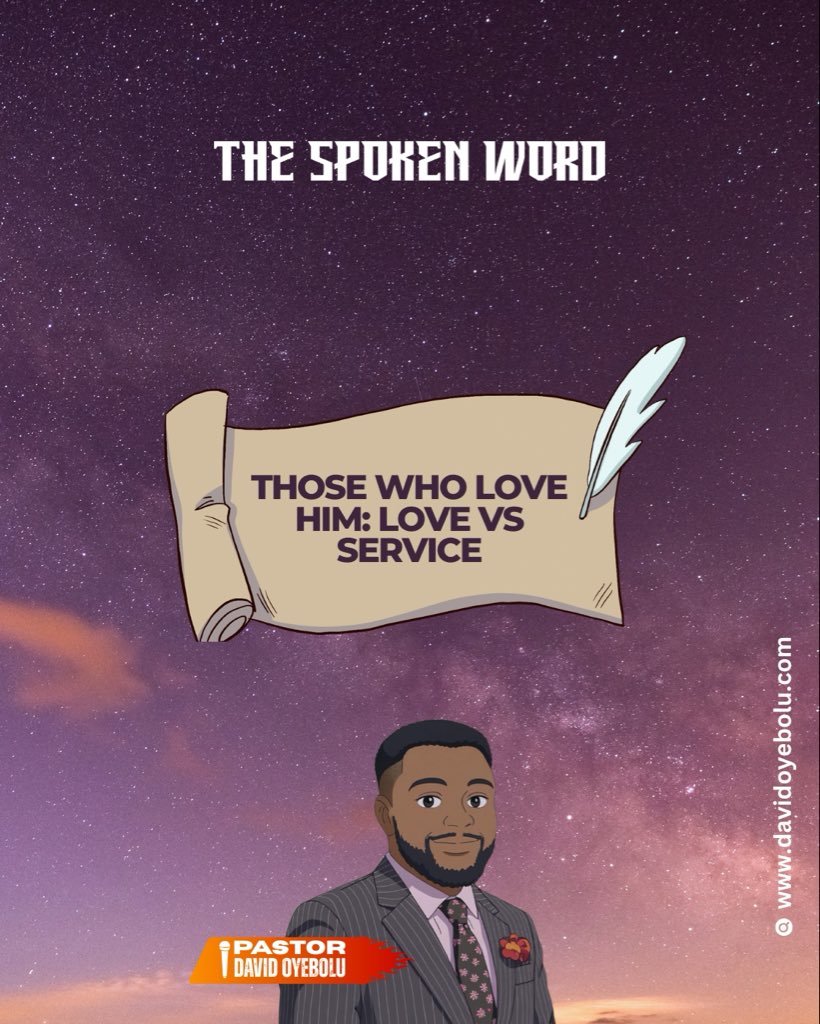 thebloomchurch's tweet image. Nuggets from today’s spoken word by @David oyebolu

THOSE WHO LOVE HIM: LOVE VS SERVICE

#thebloomchurch  #davidoyebolu  #january  #2026 #quote