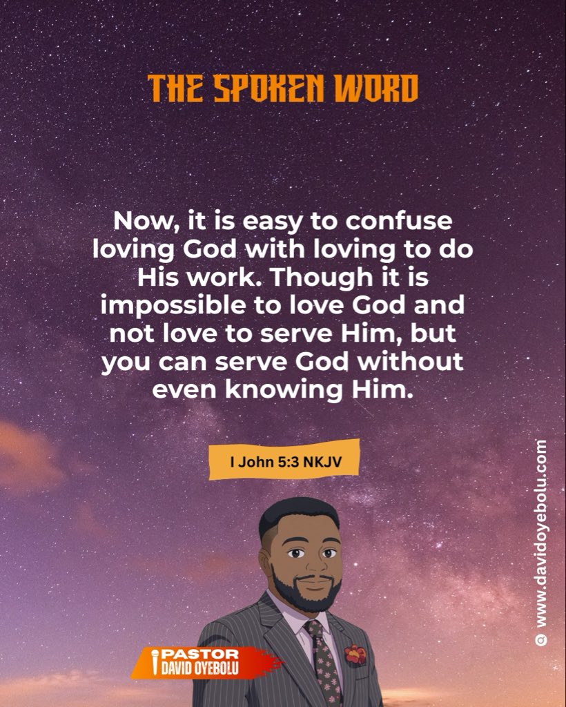 thebloomchurch's tweet image. Nuggets from today’s spoken word by @David oyebolu

THOSE WHO LOVE HIM: LOVE VS SERVICE

#thebloomchurch  #davidoyebolu  #january  #2026 #quote