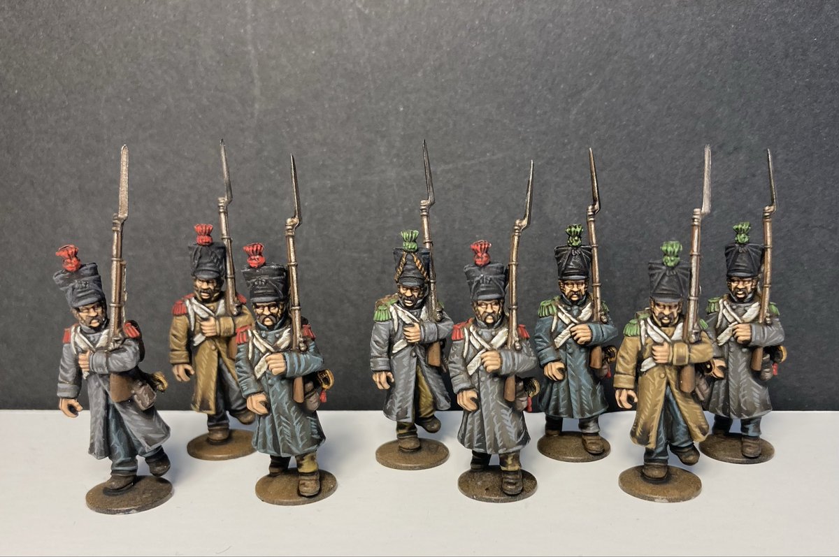 MammaMattsson's tweet image. Late war French! Flank regiments, all by @WarlordGames. Tried to go back to my original MammaMattsson style here to match Napoleonics painted years ago. Hope you like them! #warmongers #wepaintminis #wargaming #miniaturepainting #blackpowder #28mm #napoleonic
