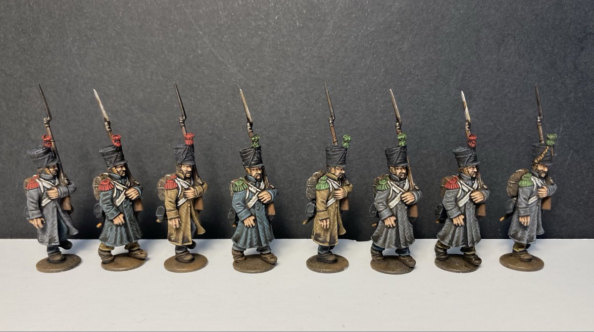 MammaMattsson's tweet image. Late war French! Flank regiments, all by @WarlordGames. Tried to go back to my original MammaMattsson style here to match Napoleonics painted years ago. Hope you like them! #warmongers #wepaintminis #wargaming #miniaturepainting #blackpowder #28mm #napoleonic