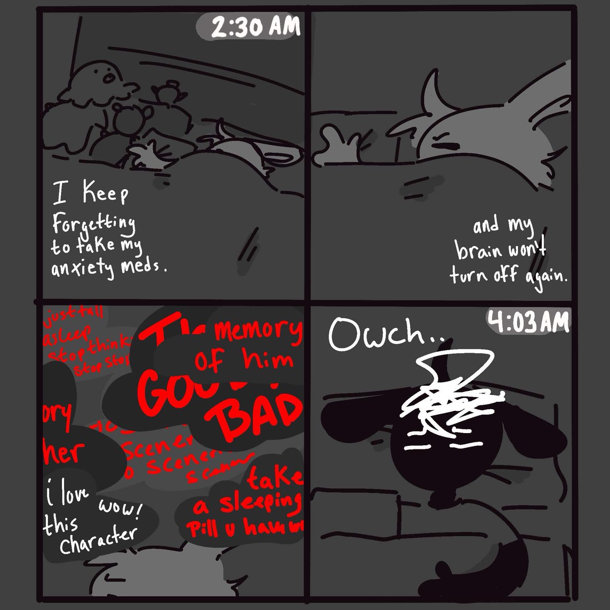 little comic about the other night.;: vent i guess idk