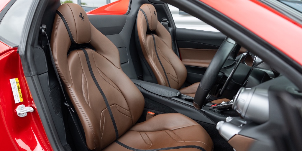 EuroPrestigeUK's tweet image. New arrival: 2021 Ferrari 812 GTS in a classic combination of Rosso Fuoco with a Cioccolato and Nero leather interior. 

Also equipped with paint protection film (PPF), suspension lifter, and supplied with 20 months Ferrari warranty.

#Ferrari #812GTS #EuropeanPrestigeUK