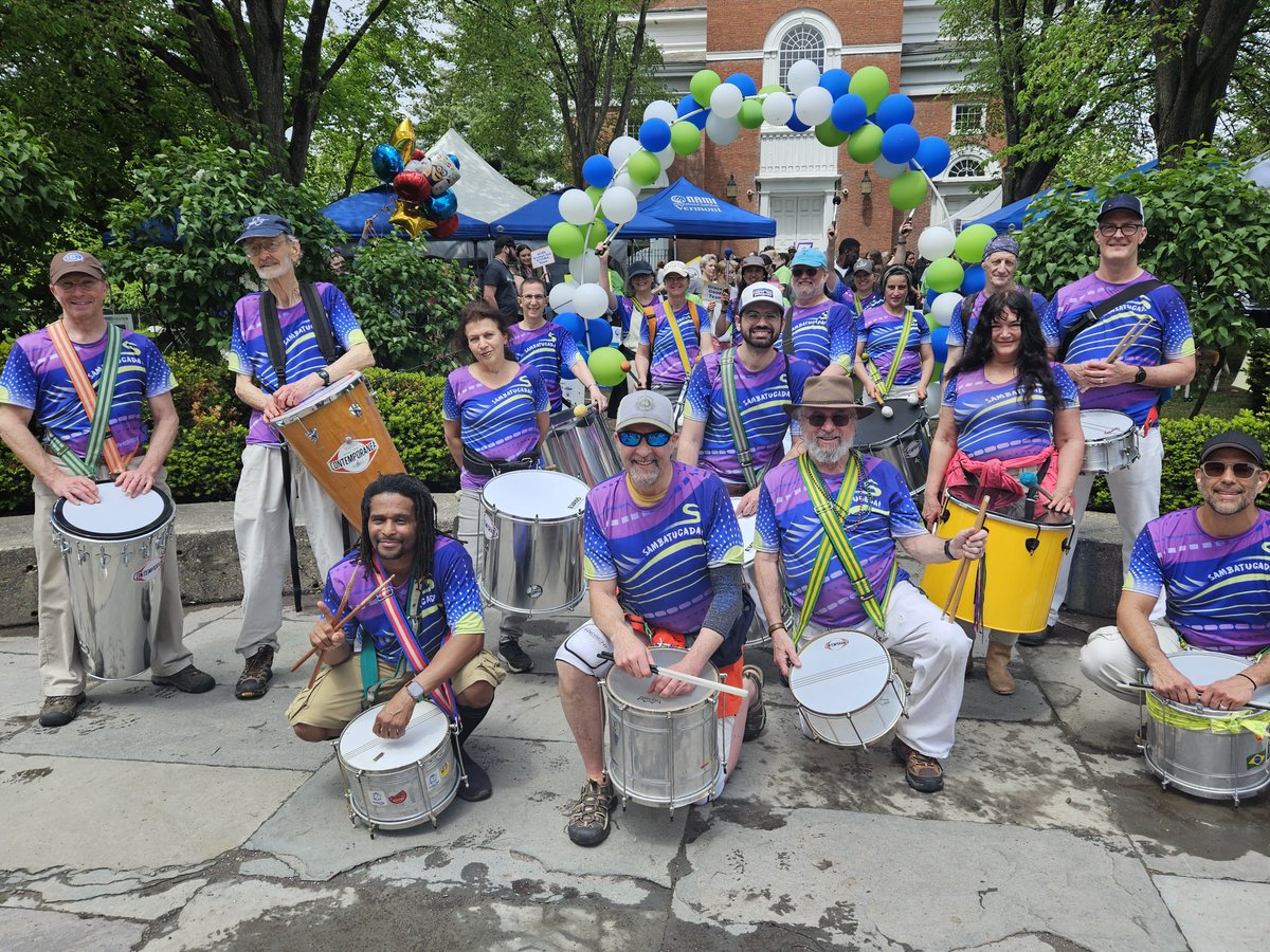 NAMIVT's tweet image. Sambatucada is back for #NAMIWalks!

Just as in the past years, Burlington's own Samba Street Band will lead the Walk around Burlington with their festive drumming. We thank them for their continued support!

sambatucada.org

Register for free: namiwalks.org/vermont