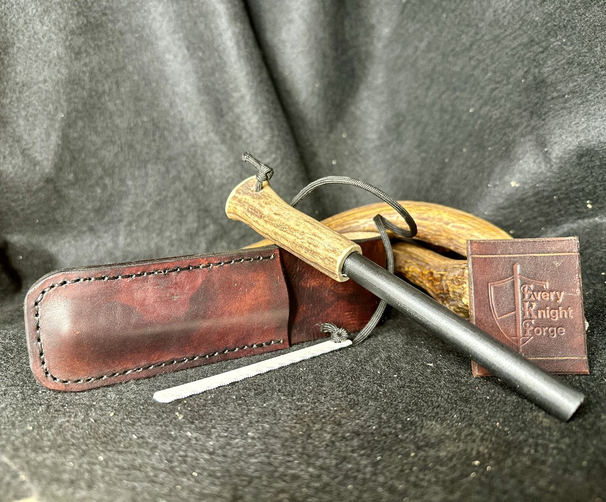 EKForgeLLC's tweet image. This one is headed to Christopher in NY.  May all your campfires start easy, burn bright, and keep you warm.

#preparedness #bugoutbag #Hunting #Fishing #Hiking #Prepper #firestarter #camping #campfire #ferro #ferrorod #ferrorods #fireskills #bushcraft  #survival #outdoors