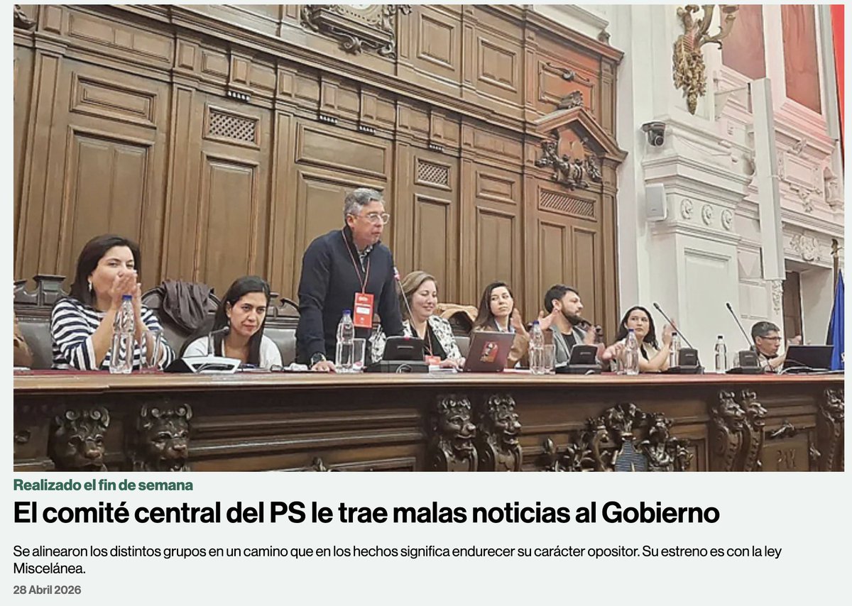 El partido socialista tomó la decisión de unirse al Frente Amplio y al Partido Comunista

Van a rechazar la eliminación de las contribuciones que benefician a los abuelitos, la creación de empleo, la eliminación del IVA a los pañales y medicamentos y los beneficios para las pymes
