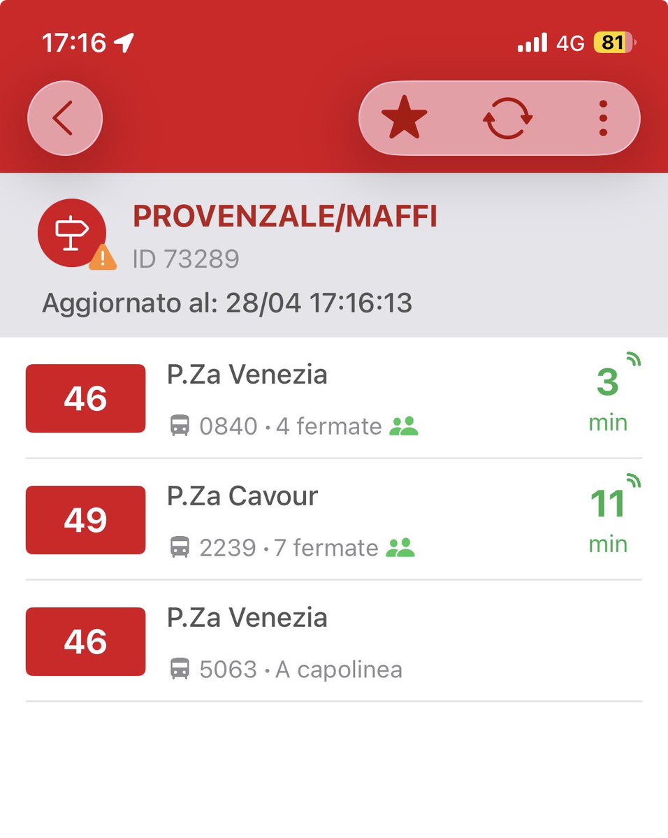79_Alessio's tweet image. @InfoAtac @MercurioPsi autobus visibili su app ma non su sito ATAC…