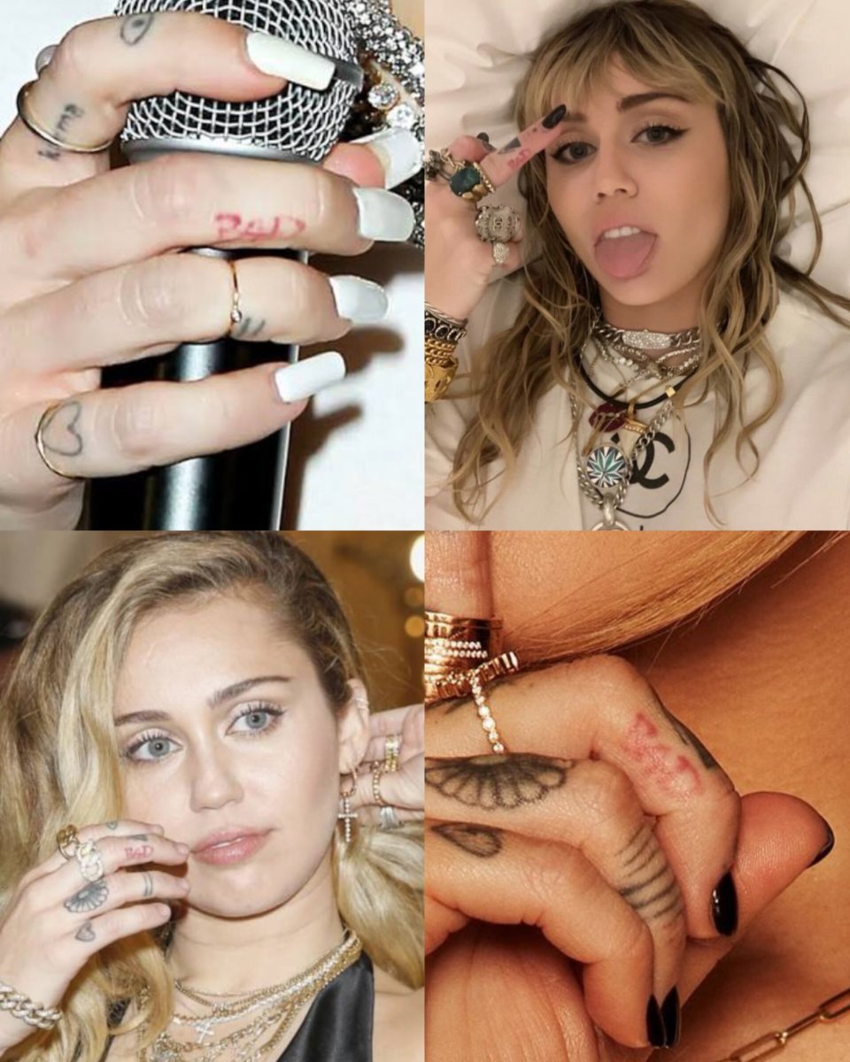 iconmileyc's tweet photo. miley cyrus -  tatuaje del álbum "bad" de michael jackson 💋 https://t.co/WLrlQgJl3m
