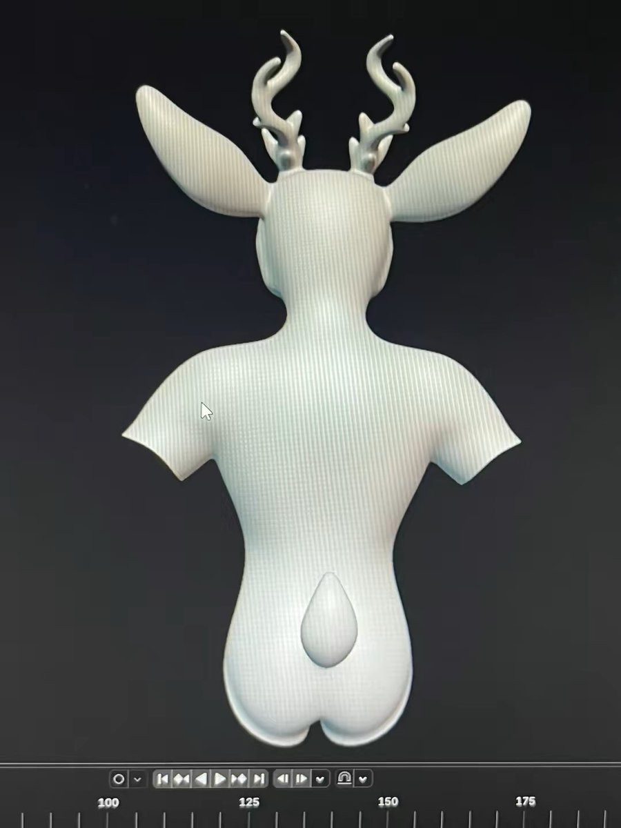 CosmosCreates3D's tweet image. VRChat Deer Commission
 Part 3 - Retopology

Livestream Progress Update - 01/05/26

I finished the back and updates the stomach topology. Its looking okay but I can do more. 

Opinions?

#Blender3D #Retopology #3DModeling