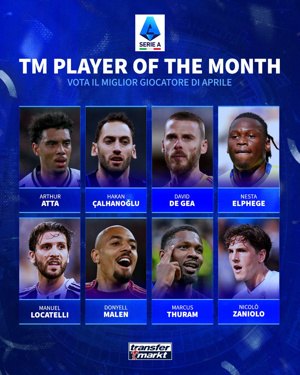 TMit_news's tweet photo. Chi voti per questo mese?
#TMcommunity #SerieA #POTM https://t.co/Xr2wuLSdcW