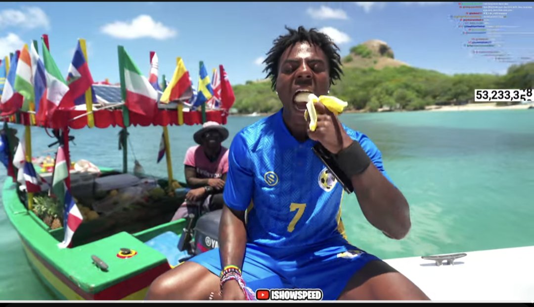 RhyesaJ's tweet photo. The Prime Minister of Saint Lucia Philip J Pierre advocated for more local consumption especially of bananas and the first thing that American Streamer ISpeed does before the stream is purchase local Saint Lucian bananas. 

#LoveSaintLuciaCampaign
#SaintLucia
#Agriculture https://t.co/p3c5cgFPhA