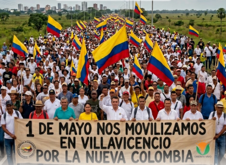 OrienteVivoCol's tweet photo. El 1 de Mayo nos movilizamos en Villavicencio por la Nueva Colombia https://t.co/wIDK9JupSS