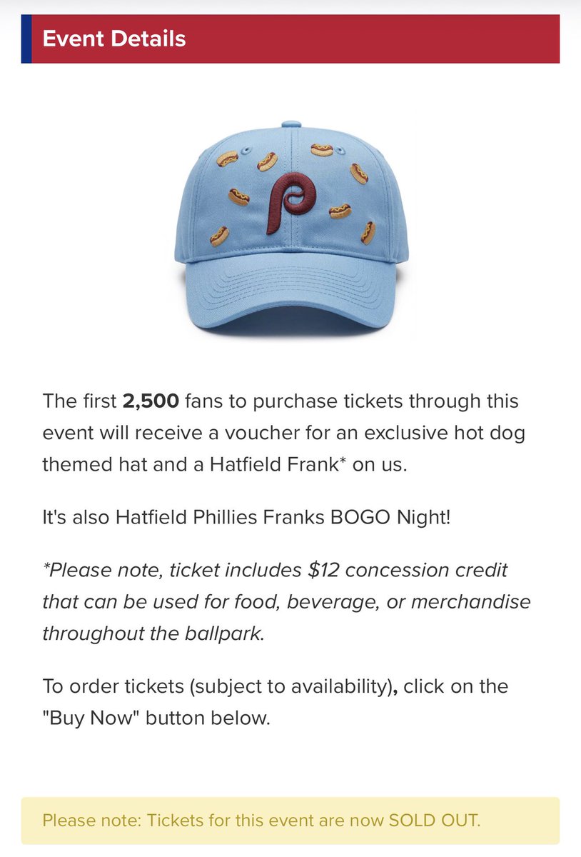 Phillies losers of 11 of 12, just fired their manager, but I’m getting this hat tonight 🔥