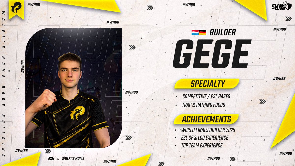 WolfisHome's tweet photo. Built for the biggest stage โ๏ธ
Welcome @gege_coc to Wolfiโs Home ๐บ๐ค๐
World Finals experience. Ready to deliver. ๐๐ก๏ธ
#WHBB https://t.co/CzW8j9sfb1