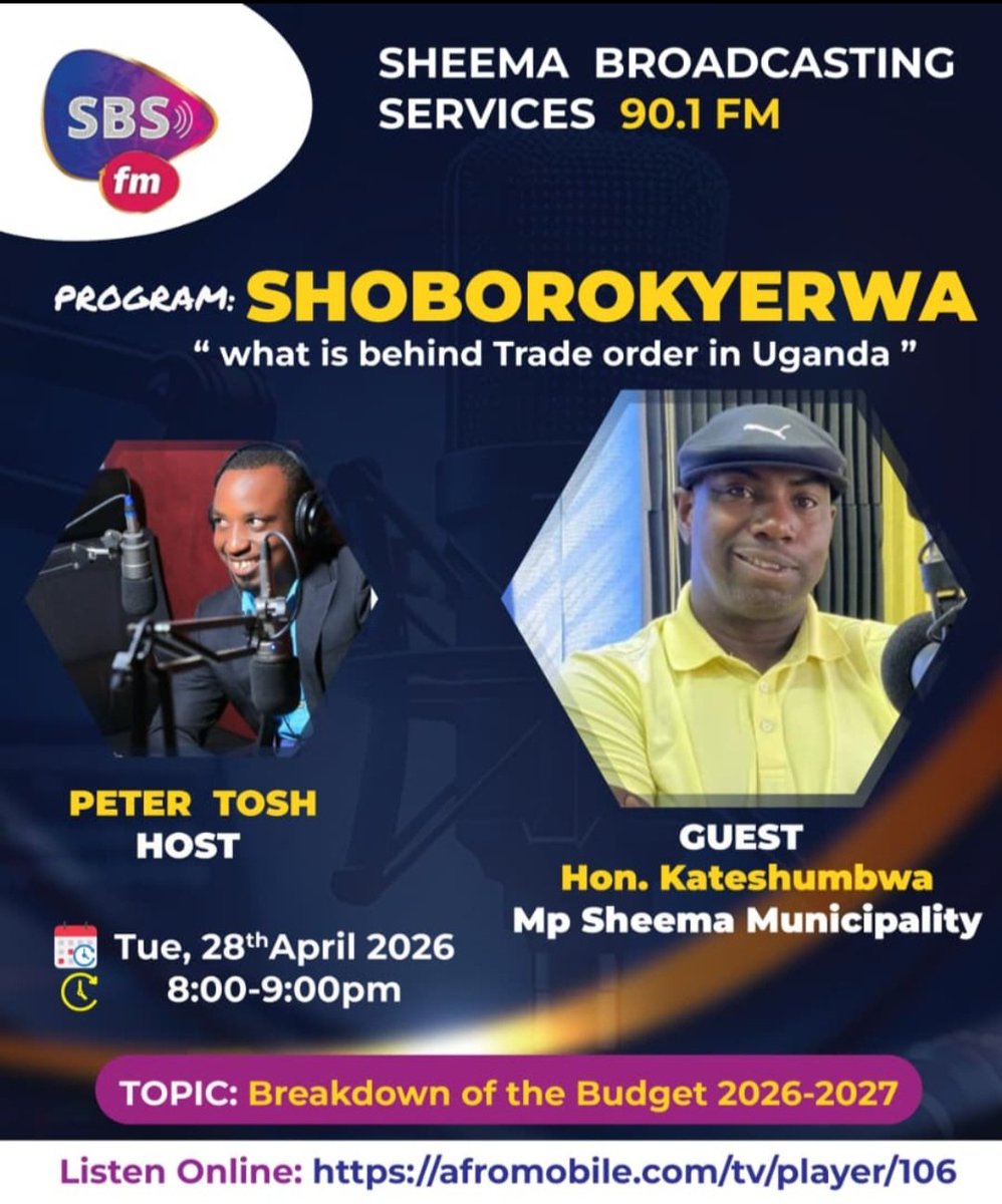 PToshPatel's tweet photo. Don't miss today on sbs Radio 90.1fm at exactly 8:00pm live on sbs TV on YouTube  Hon Dicksons katesh  MP sheema municipality  be there https://t.co/cf9q7jeccI
