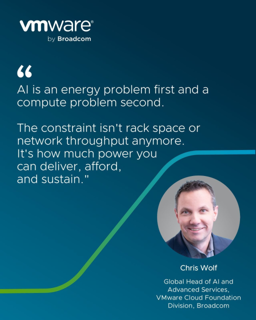 RickRasmussen's tweet photo. Energy was once a steady operating cost. AI changed that equation. Virtualization optimizes your infrastructure to help absorb this shift. By allocating precise resources to AI services, it maximizes your power and server utilization. @cswolf explains: https://t.co/3qo8t7TrVr https://t.co/Z16stg4Aix