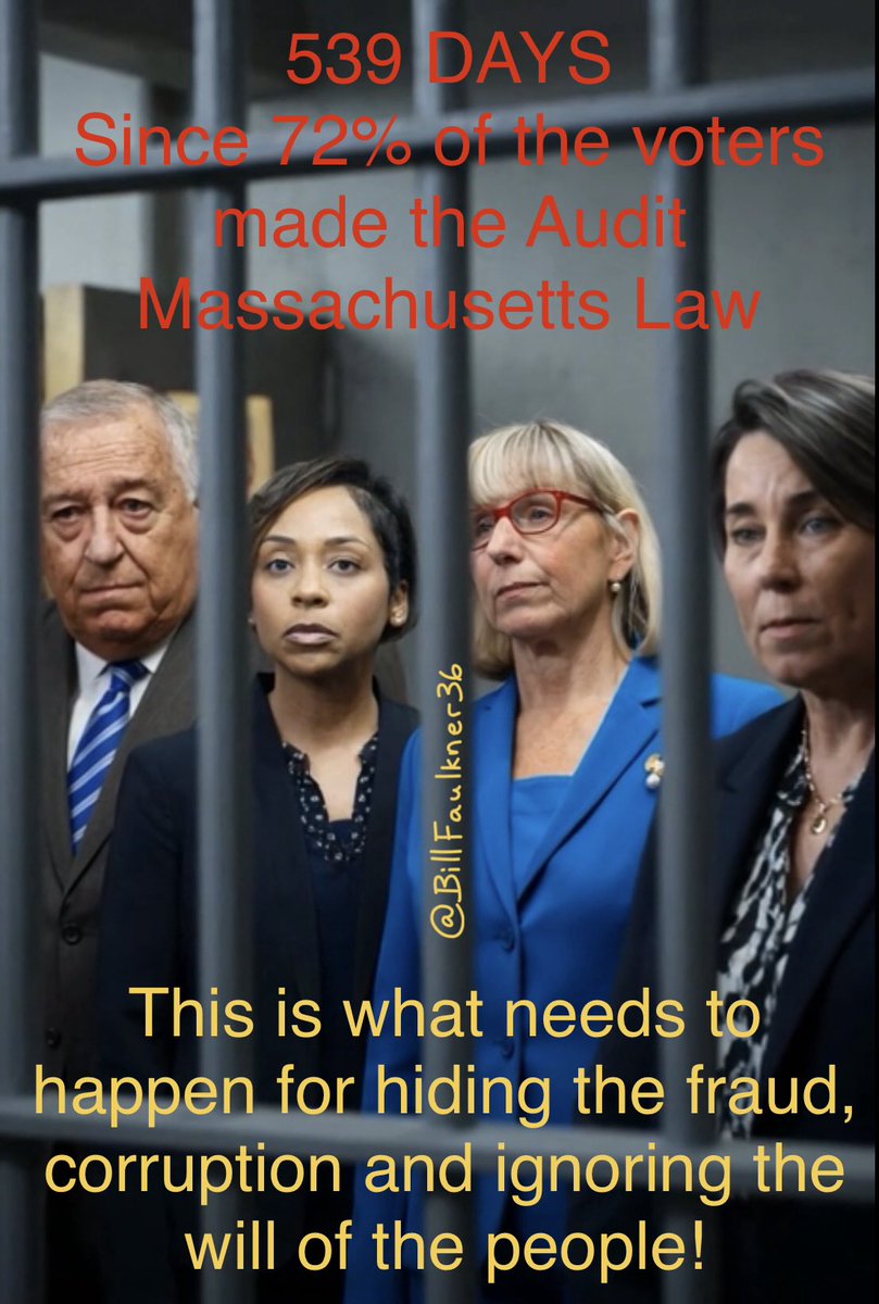 BillFaulkner36's tweet photo. @SecRollins Come to Massachusetts!
FRAUD &amp; CORRUPTION are being hidden by @MassGovernor @MassLtGov @RonMariano &amp; #KarenSpilka, protected by @massago. They are ignoring the VOTER-APPROVED AUDIT by @massauditor! We need help! @DAGToddBlanche @AAGDhillon @DMAnews1 @DOJCrimDiv @FBIDirectorKash https://t.co/p0Ak1N6Y3S