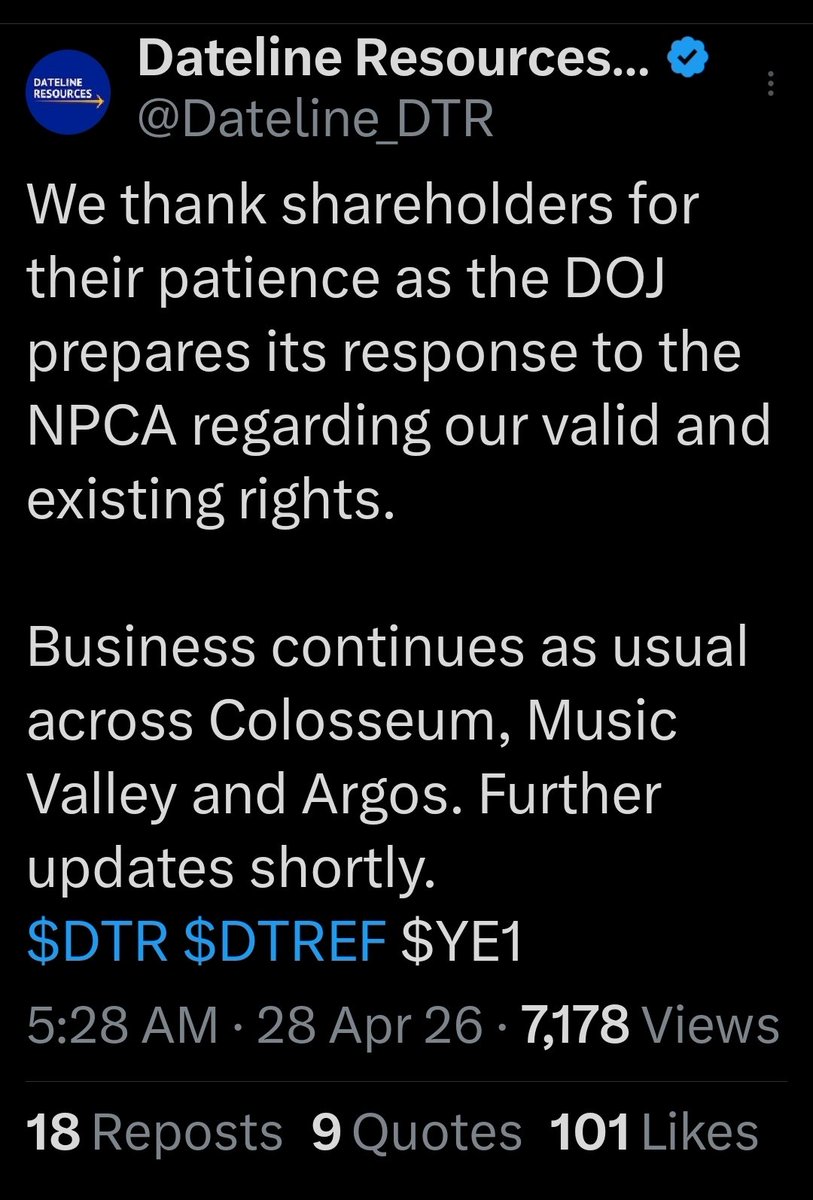ComstockRoyalty's tweet photo. Would love to see BARRICK rejoin efforts at the COLLOSEUM.
https://t.co/RZOKZJCiwE https://t.co/4ySxXWT1DF