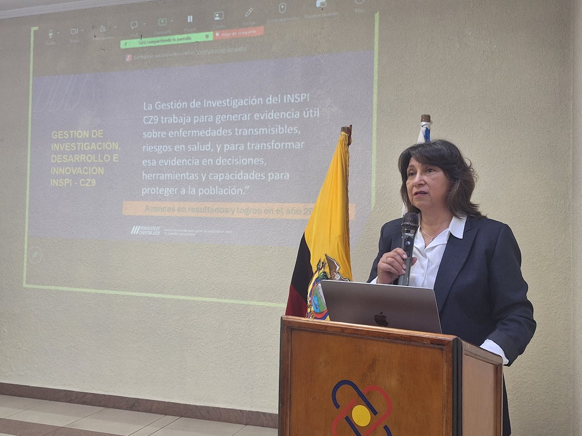 INSPI_ECUADOR's tweet photo. La Coordinación Zonal 9 del INSPI, liderada por el Dr. Marcelo Aguilar, presentó con éxito su Rendición de Cuentas 2025 en Quito.

Durante la jornada se destacaron hitos estratégicos en vigilancia sanitaria, investigación de vanguardia, innovación en laboratorios y una gestión técnica eficiente en territorio.

Estos resultados reflejan el trabajo articulado de un equipo que actúa con rigor para salvaguardar el bienestar de la ciudadanía y fortalecer el sistema de salud del Ecuador. 🔬🇪🇨

#ElNuevoEcuador