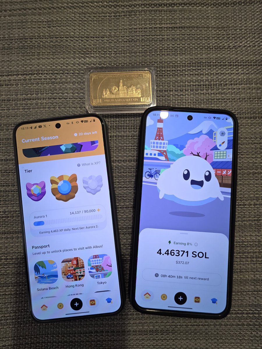 mark_magg's tweet image. #Day 37.
Daily ritual locked in ✅
Added 0.1 $SOL .
No skips. Pure consistency.
Current status:
🌌 Aurora 1 — 14,137 / 90,000 XP
⚡ 4,463 XP daily
💰 4.46371 SOL → $372.07 (~8%)
20 days left in the season.
Steady climb in Aurora. Numbers looking stronger every day 🔥
Who else is