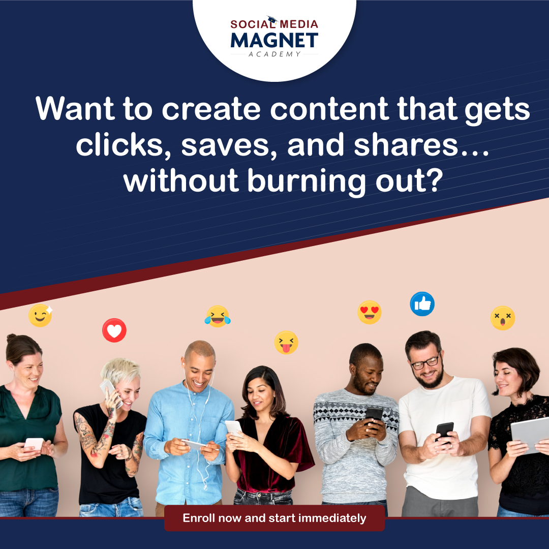 WebMediaU's tweet image. 🚀 Want to create content that gets clicks, saves, and shares… without burning out?

🎯 Enroll now and start immediately: bit.ly/3OF6p16 

#ContentMarketing #SocialMediaTraining #MarketingTips #OnlineSuccess