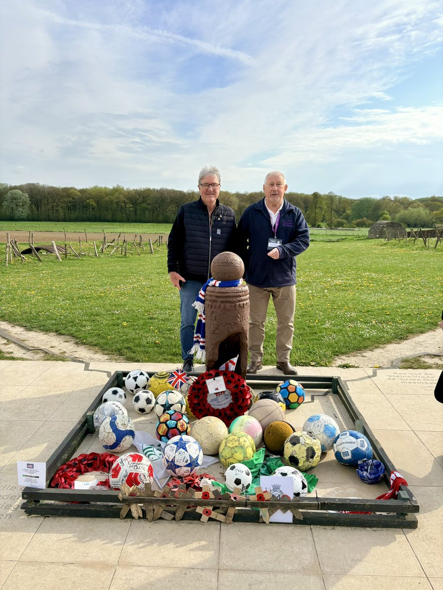 TaxiCharity's tweet image. One of the first stops on our veterans’ trip was the site of the 1914 Christmas Truce near Ypres. British &amp;amp; German soldiers laid down arms, met in No Man’s Land, shared songs, food and even football. A powerful reminder that humanity can shine, even in war. #LestWeForget