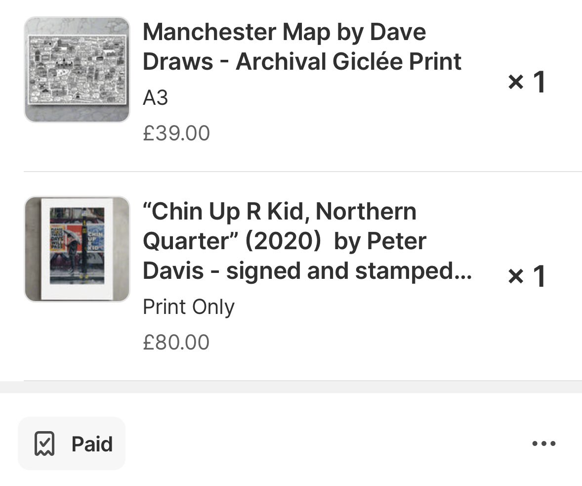 EgoisteGallery's tweet image. Sometimes it’s cool to see how you pair the artists that we have… This customer selected two completely different takes on Manchester by Peter Davis and Dave Draws 👌🏻🤍🤩
.
#egoistegallery #contemporaryart #afflecks #manchestergallery #manchesterartists
