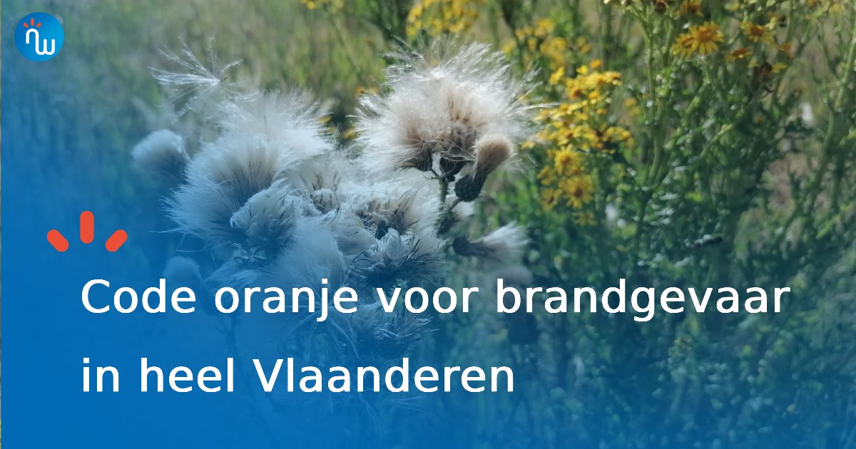 NoodweerBenelux's tweet image. 🟠 Code oranje is afgekondigd in heel Vlaanderen voor #brandgevaar. Meer context in ons nieuwe artikel met betrekking tot een droger dan normale lente. 
👉tinyurl.com/code-rood-bran…
#brand #droogte #april2026 #meteo #lente