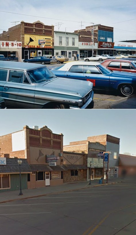 TonEngels's tweet image. Then and October 2015. To me it looked cozier and livelier back then. #MainStreet #Redfield #SouthDakota #USA #Amerika Click photo!