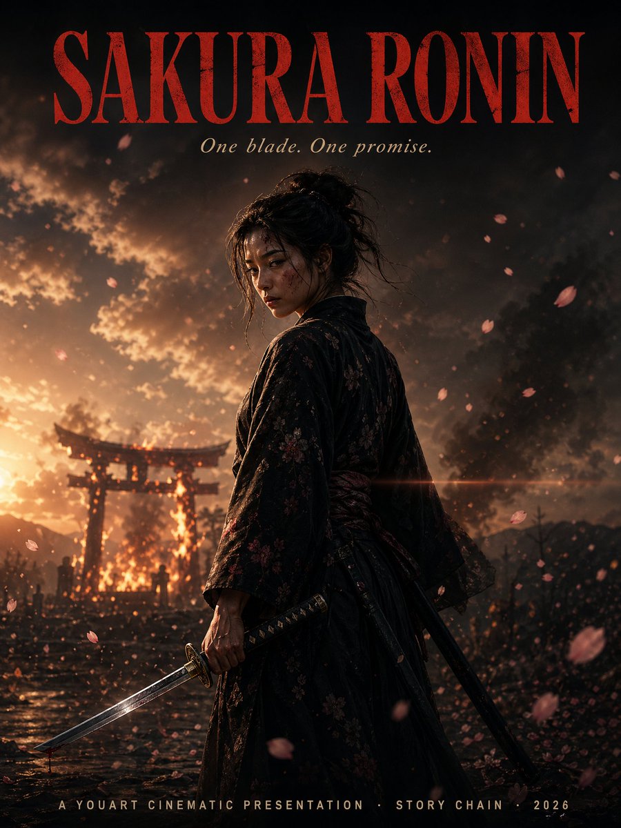 Cinematic Sakura Ronin Poster