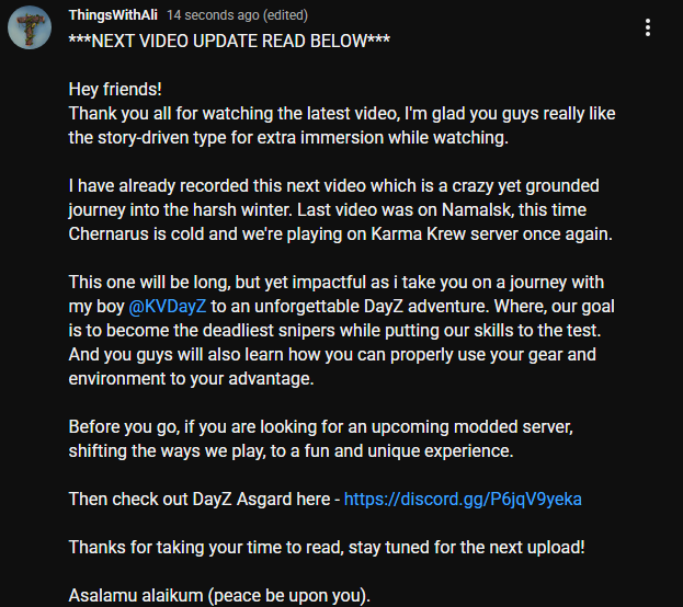 ThingsWithAli's tweet photo. 📺⚡️NEW VIDEO UPDATE

Working on the next video and continuing the focus on story-driven narrative for immersion while watching.

Hope you guys will like it, stay tuned

Asalamualikum. https://t.co/J24HINtC40
