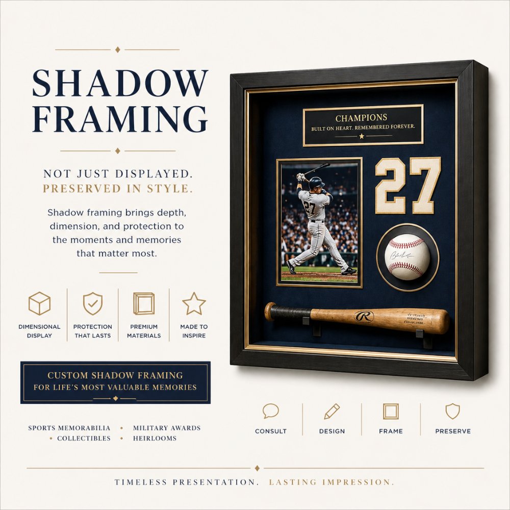 CarnegieFraming's tweet image. Turn meaningful pieces into timeless displays. Shadow framing adds depth, elegance, and protection to the memories that deserve more than storage. Crafted to stand out. Designed to last.

#shadow #framing #decor #custom #memory