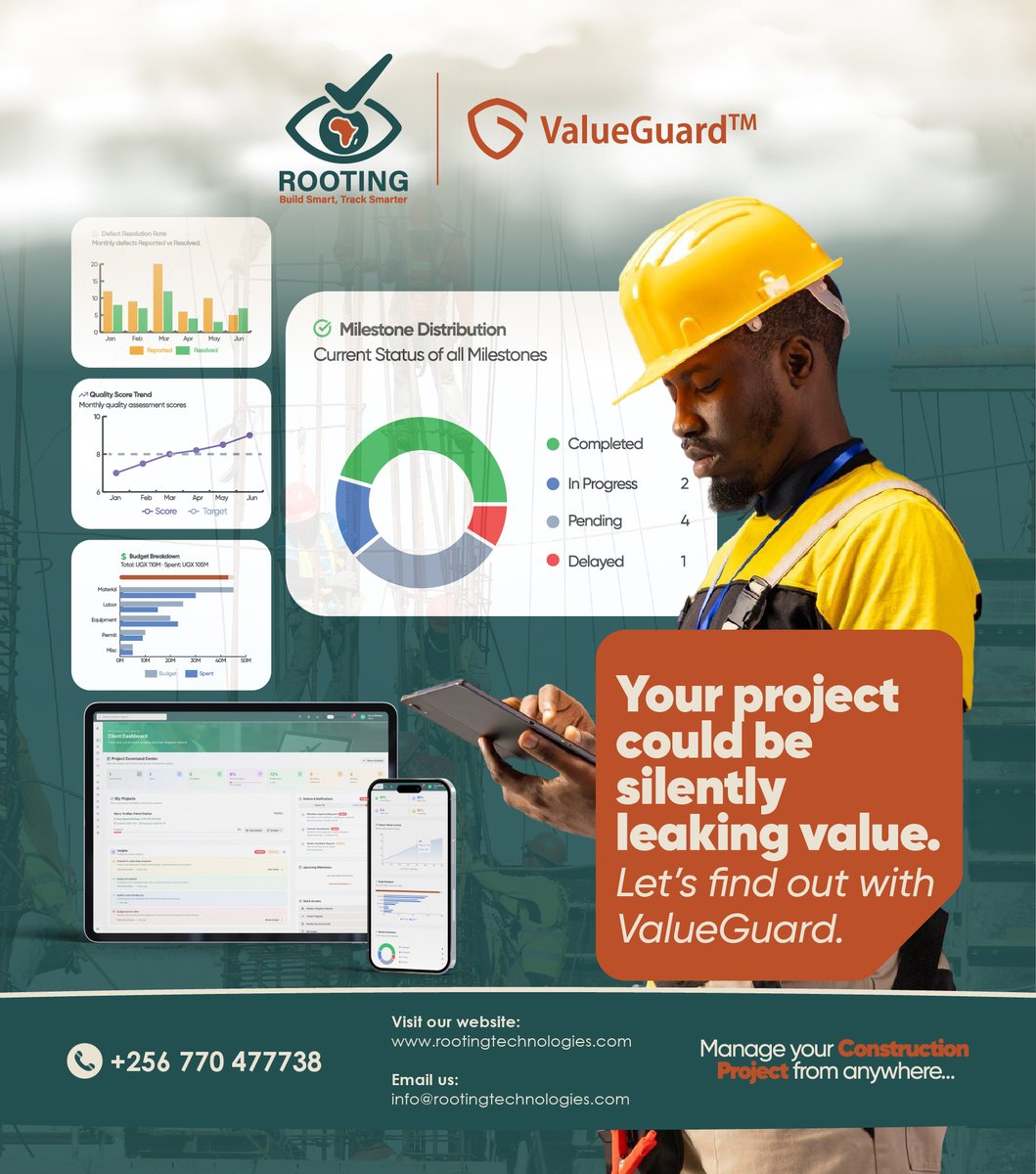 Rootingtech's tweet photo. Your project could be silently leaking value.
Let's find out with ValueGuard...
🏗️📷 #BuildWithRooting https://t.co/heGbMjOyUz