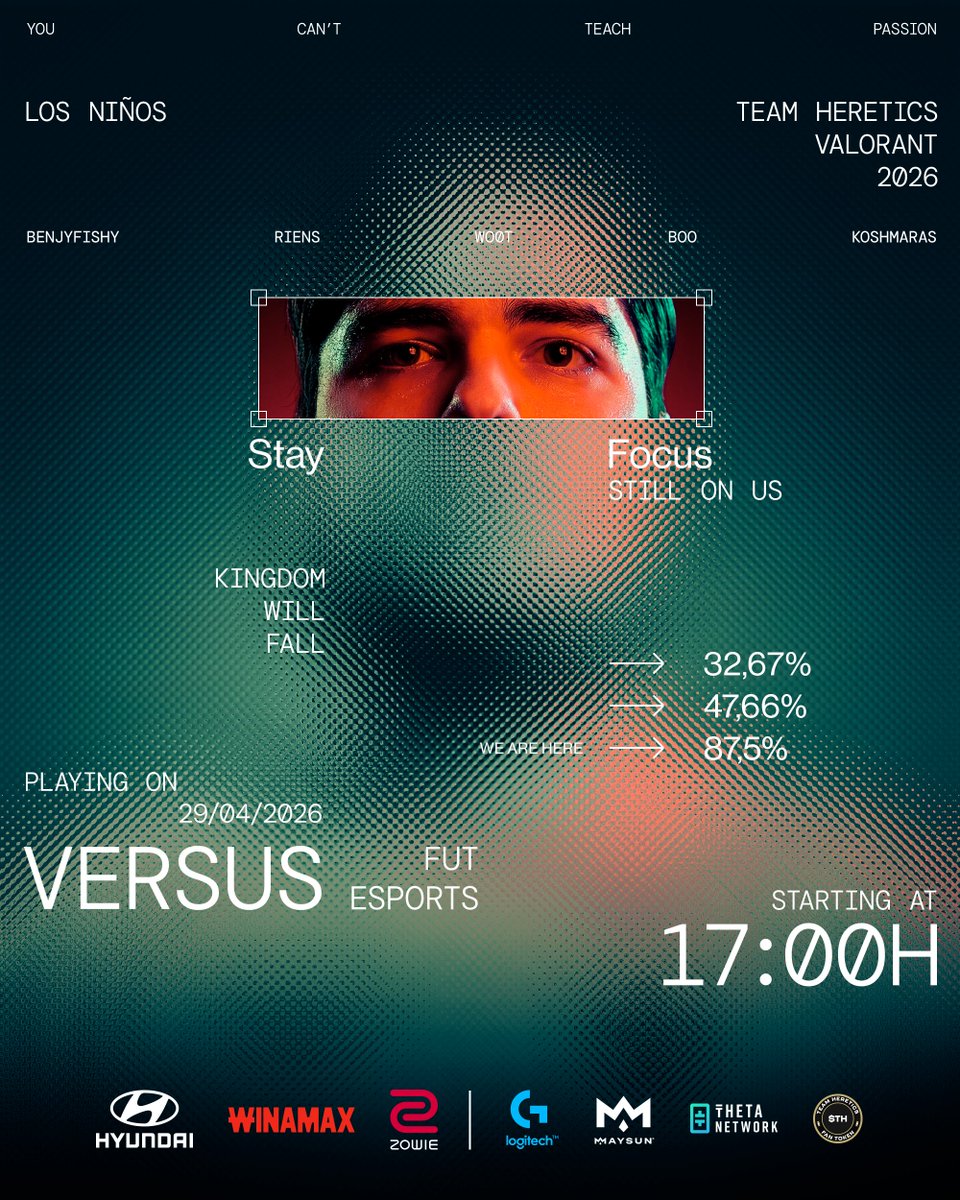 STAY FOCUS. STILL ON US.

Tomorrow is the big day.

#VamosHeretics #VCTEMEA