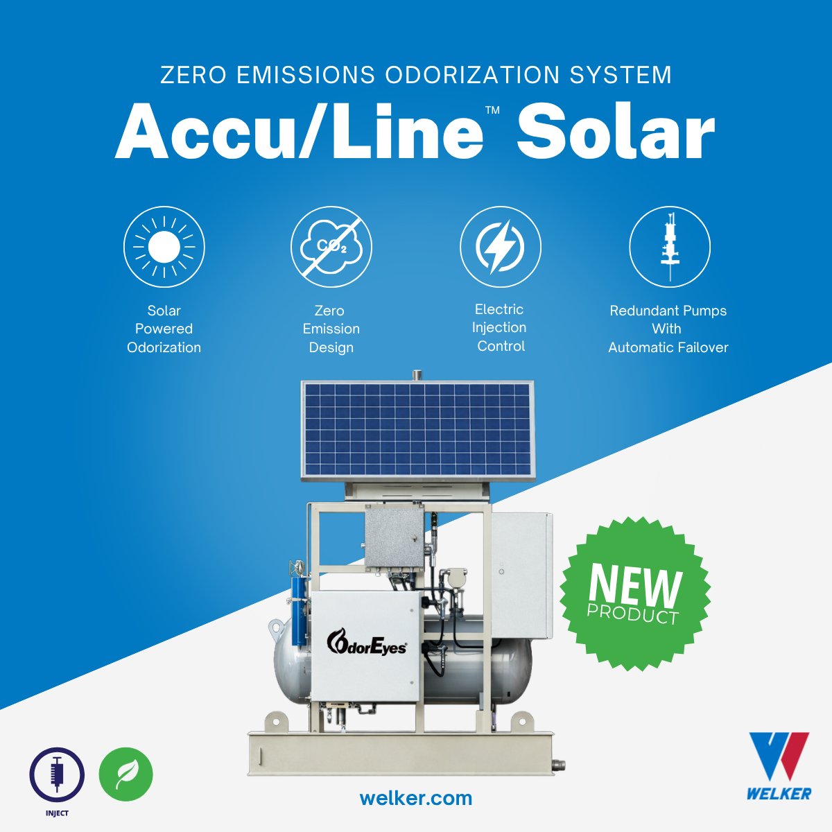 WelkerInc's tweet image. Meet the Accu/Line™ Solar! ☀️ 

The Solar is built for low-flow, low-energy environments without sacrificing control.

Reduce methane emissions, maintain precise injection, and operate reliably in remote locations.

Learn more: welker.com/acculine-solar/

#NaturalGas #ZeroEmissions