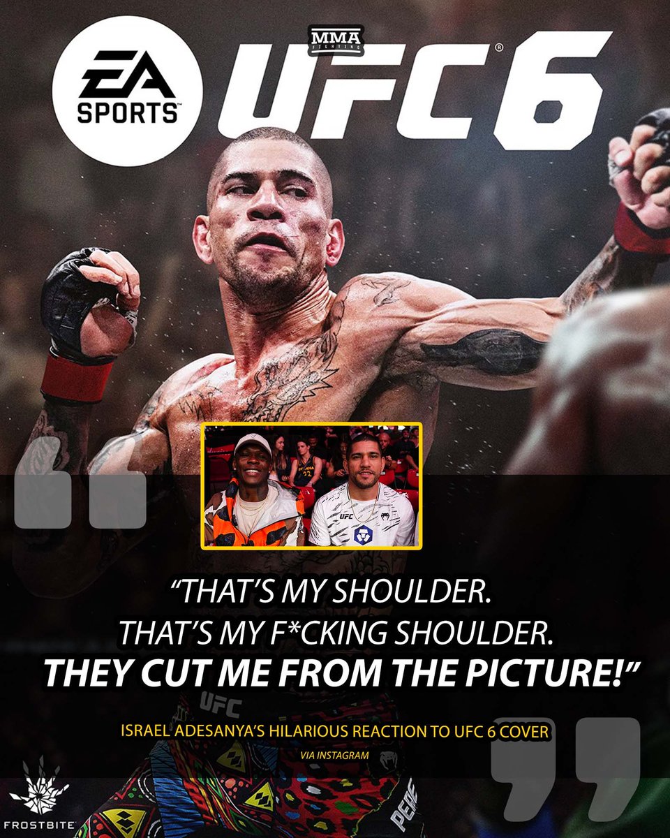 MMAFighting's tweet image. Israel Adesanya put out a video reacting to Alex Pereira's #UFC 6 video game cover — and it's HILARIOUS. 😂 🤣

📰 mma-fighting.visitlink.me/PGoBd4