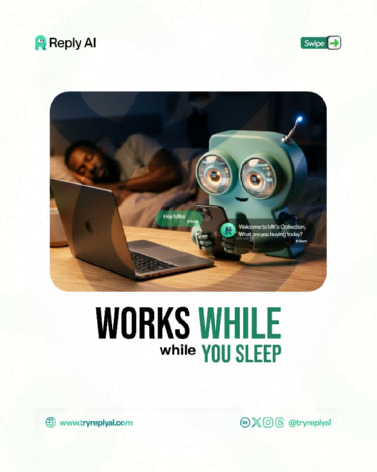 tryreplyai's tweet photo. SAME CUSTOMER.
DIFFERENT OUTCOME.
 One loses the sale  The other closes it in seconds  .  The secret? Reply AI  Your reply  beast that never sleeps!  While you’re sleeping , Reply AI is replying professionally, catching every customer, and stacking sales for you. #ReplyAI https://t.co/pVxzqkl3L5
