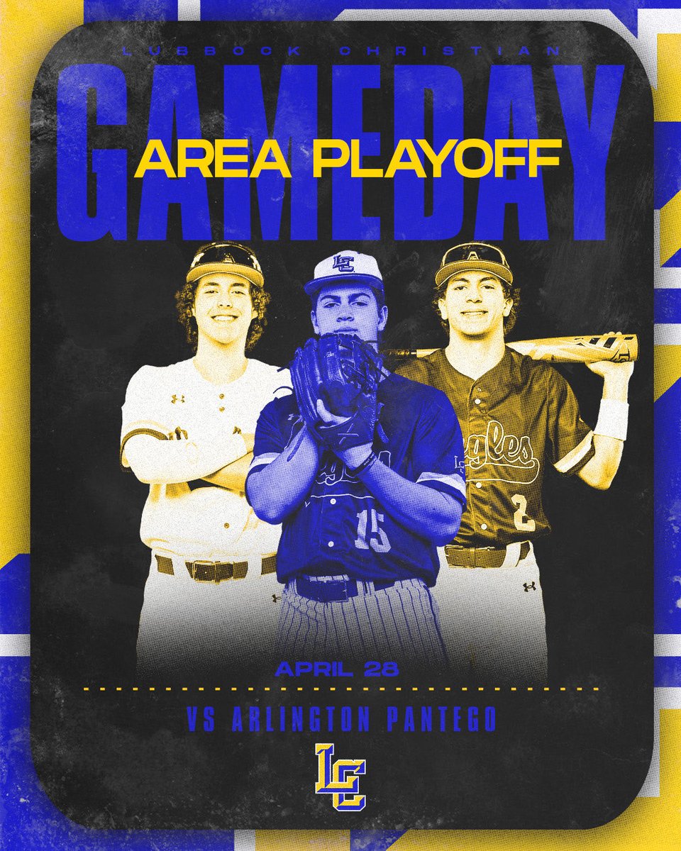 LCHSEagles's tweet photo. ⚾️ BSB | Game day! 

➡️ Area Round Playoff
🆚 Arlington Pantego
⏰ 4:00pm &amp; 7:00pm
📍 Arlington, TX 

#MAXOUT
@KLBKsports @KAMCNews @LubbockAJ__HS @shelbieelaine13 @CollinsLCHS @colebankertv @pchristy11 @RandyRosetta https://t.co/ztU59FqDn3