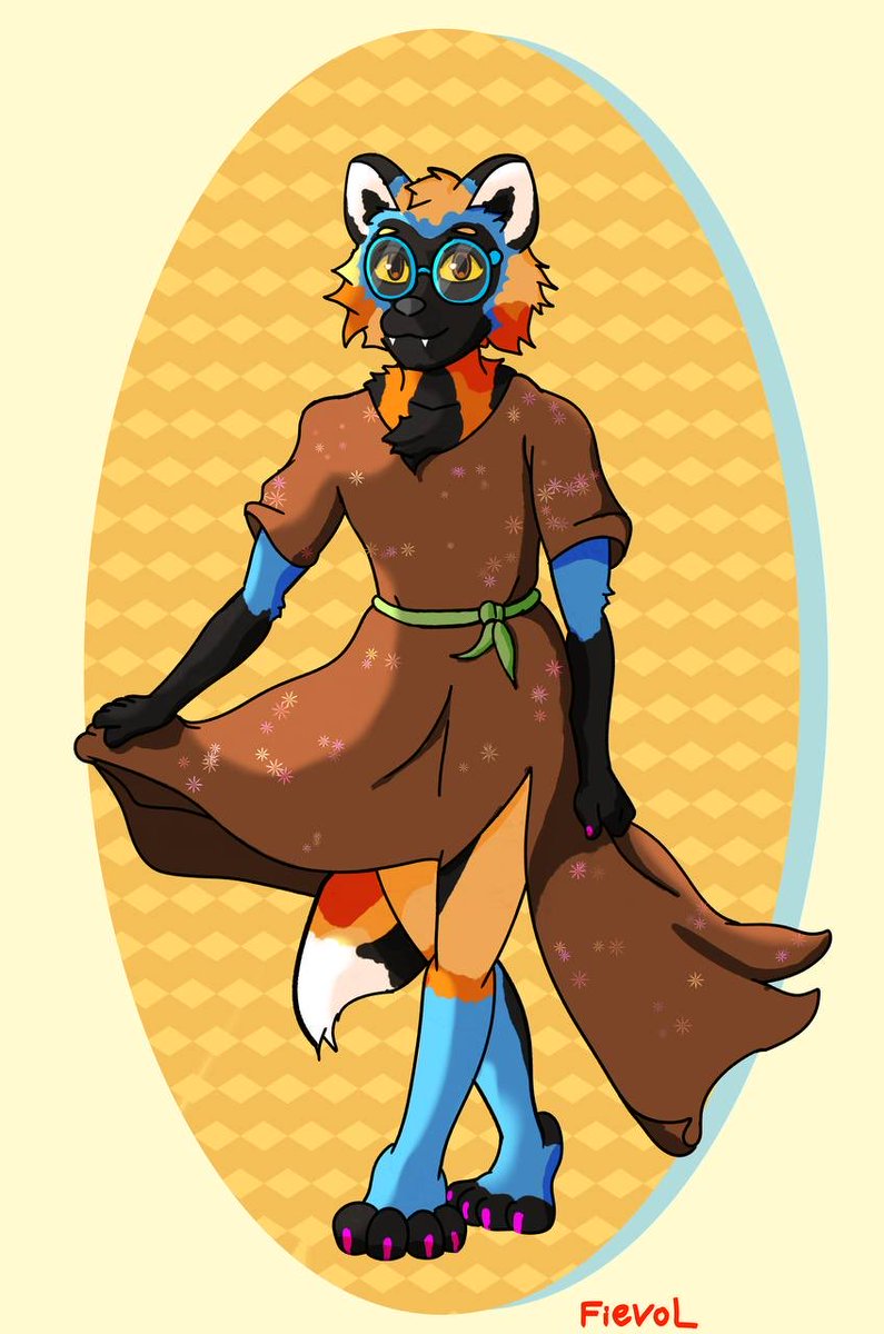 fievol_Official's tweet image. She’s getting that ☀️

Comission won on stream from a viewer! ❤️ they’re a good friend, so glad I could draw Rootbeer🙌🙌🙌🙌🙌

#anthro #artstream