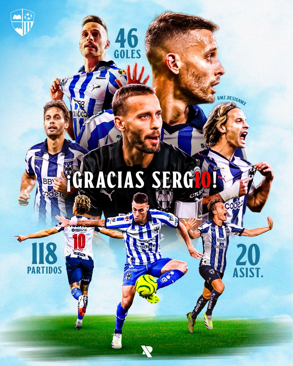 𝙊𝙁𝙄𝘾𝙄𝘼𝙇: Sergio Canales finaliza su contrato con el Club de Fútbol Monterrey. ¡Gracias por tanto, Mago! ¡Te extrañaremos! 💙