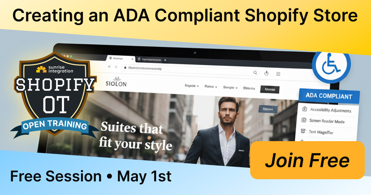 sun_integration's tweet photo. Your store might be losing customers… before they even click.

Not your product. Your UX.

Hidden accessibility issues = lost sales.

This Friday · Live · Free
Shopify OT

Fix what’s blocking conversions 👇
https://t.co/hkNeawTv6O https://t.co/VuRuOk1GAt