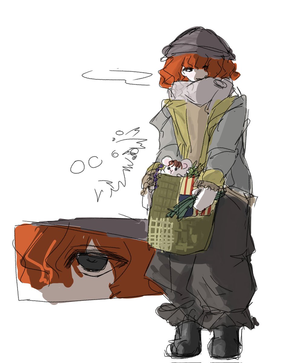 今描いてるやつ🧣･*