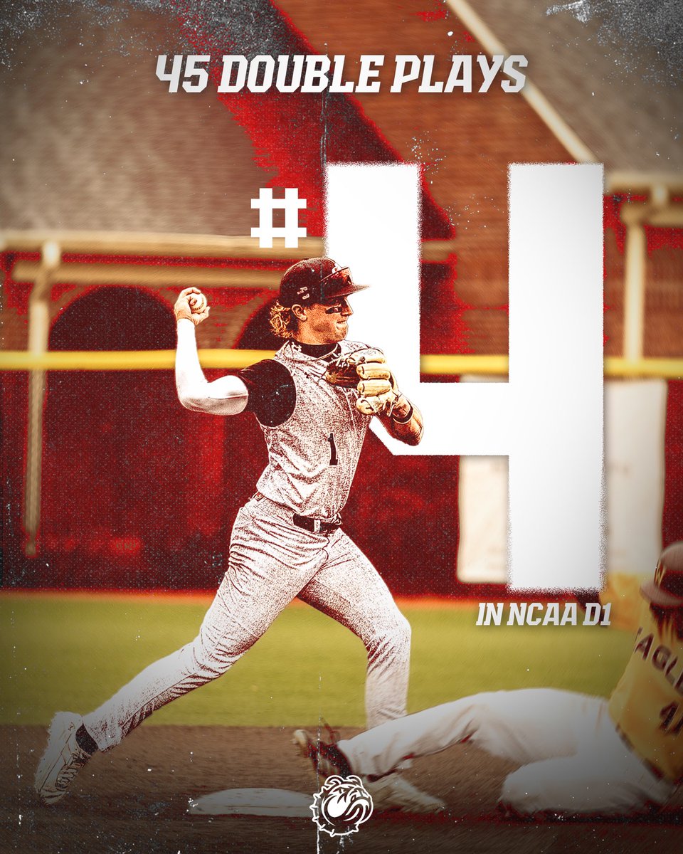 GWUBaseball's tweet photo. 𝐁𝐮𝐲 𝐨𝐧𝐞 𝐠𝐞𝐭 𝐨𝐧𝐞 𝐟𝐫𝐞𝐞 😛 

Dawgs rank #️⃣4️⃣ in Double plays with 45, and #️⃣6️⃣ in the country turning 1.02 double plays a game 🤟 

#bluecollarball | #HTS https://t.co/KCaRQApwPu