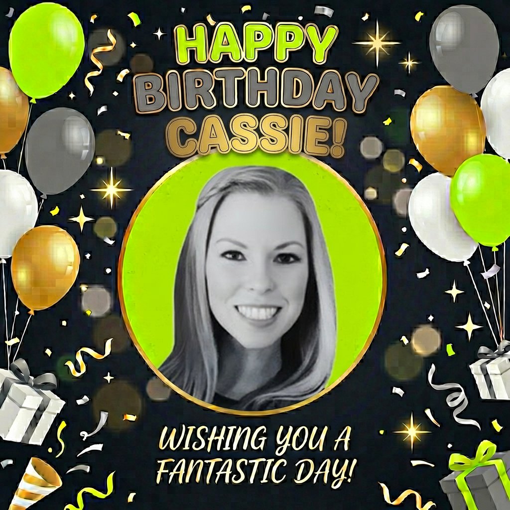 Black_Rock_Tech's tweet photo. 📣 Big birthday shoutout to Cassie! 📣 As our Marketing Coordinator, she keeps things moving, and today we're celebrating her! We hope you have a wonderful day, Cassie—enjoy the good vibes and great food. Happy Birthday! 🍰 🎉 #HappyBirthdayCassie #BlackRockTechnologies https://t.co/I8OAob2XxV