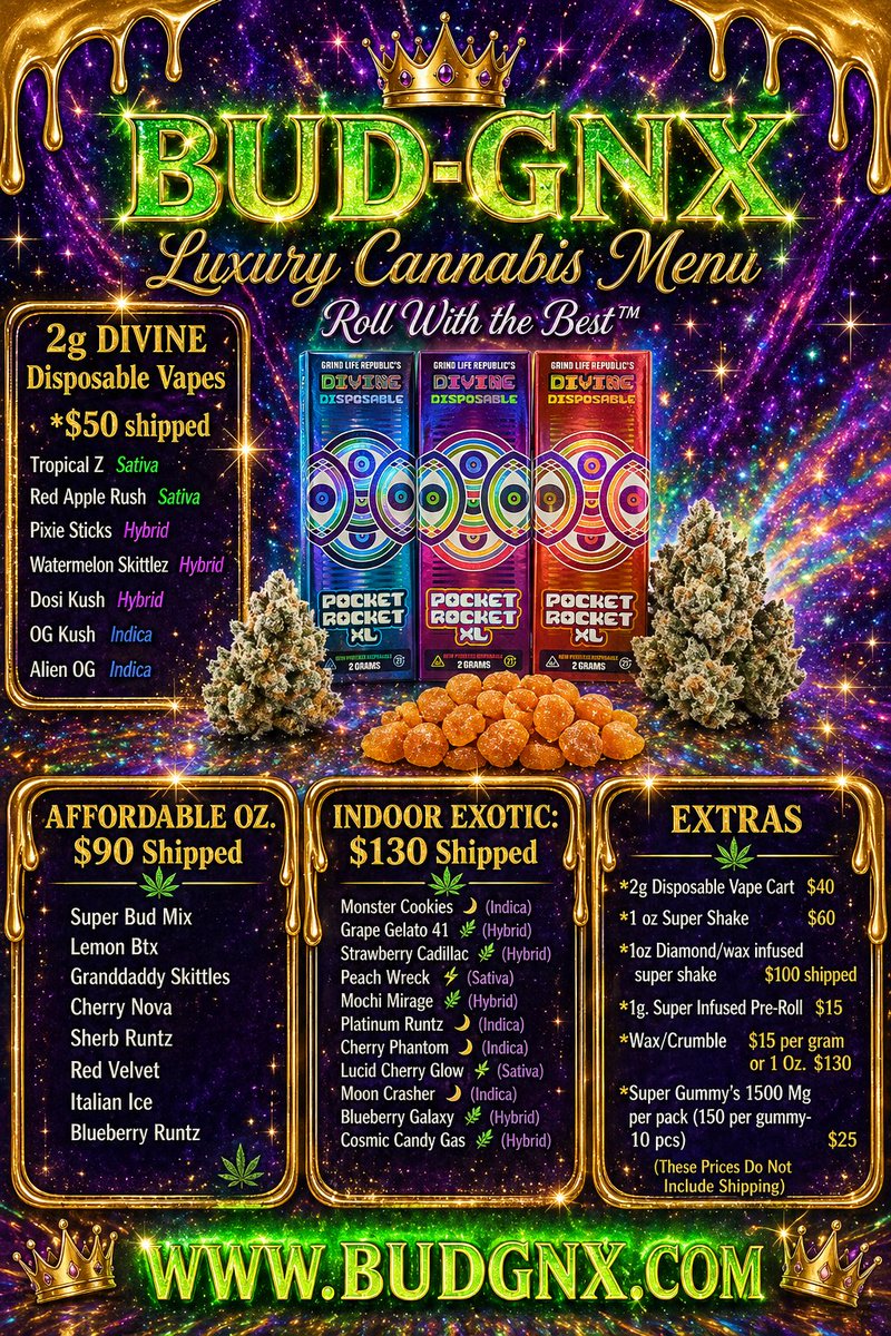 New Menu!! 
#weedtwitter
#CannabisCommunity #weedtok