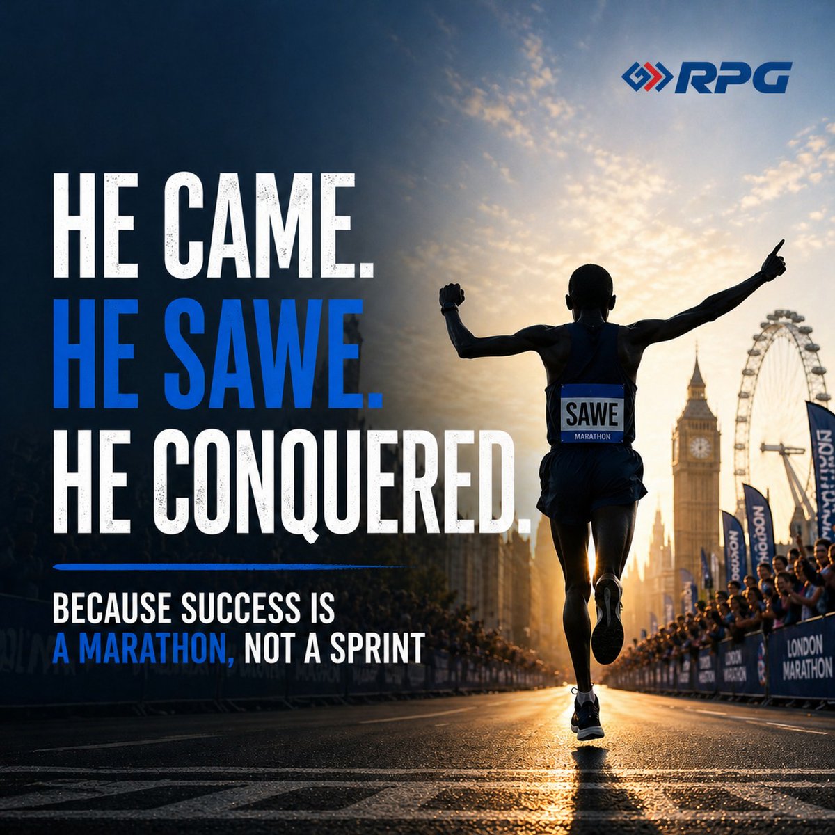 RPGEnterprises's tweet photo. Progress is built on grit and resilience.
We salute #SabastianSawe’s relentless spirit, proving that success is always a marathon, never a sprint.

#RPGGroup #HelloHappiness https://t.co/3Dpf7WmeUp